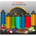 Al fakher crown bar 20mg/ml 8000 puffs vape
